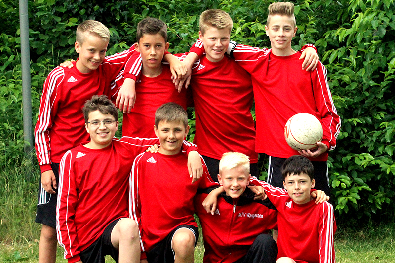 Die U14-Jungs gewannen die Silbermedaillen. 